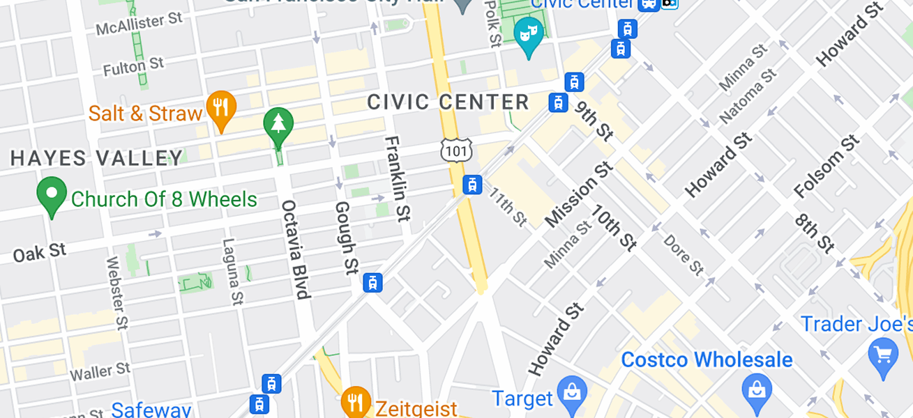 Map showing our location